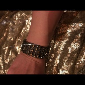 Torrid Black and pewter sparkly stone bracelet!